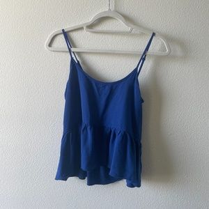 Royal Blue Talula Peplum tank top